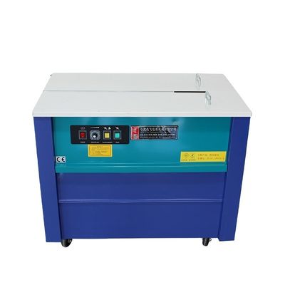 Semi-Auto PP Bundling Strapping Machine per imballaggi in cartone ondulato