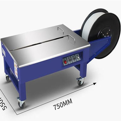 Macchina di imballaggio per scatole di cartone con fascia di PP semiautomatica 750X550X460mm 220V