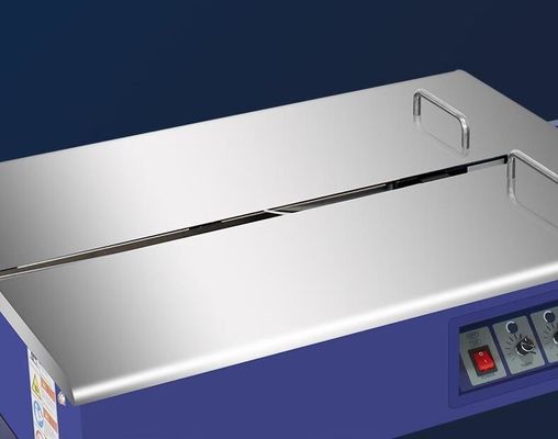 Macchina di imballaggio per scatole di cartone con fascia di PP semiautomatica 750X550X460mm 220V