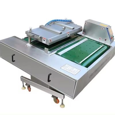 Motore elettrico 1000 doppia striscia auto prodotti di fagioli e verdure selvatiche macchina di imballaggio a vuoto continuo