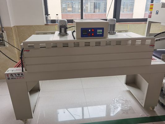 Macchina avvolgitrice sigillatrice a L in plastica con larghezza massima del film di 55 cm per imballaggi con involucro termoretraibile
