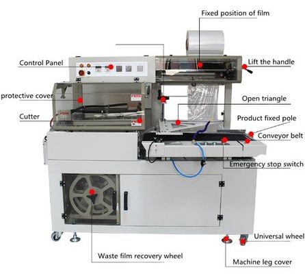 Industria delle barre per la sigillatura automatica e per la macchina di taglio BF550 Velocità di imballaggio 15 m/min