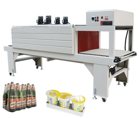 Applicabile PE Film Heat Tunnel Shrink Wrapping Machine per l'imballaggio di bottiglie per animali domestici
