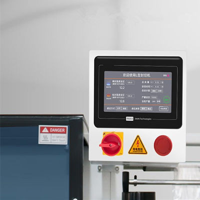 55 cm Larghezza massima del film L Bar Sealer automatico e macchina di confezionamento di confezioni con tunnel termico