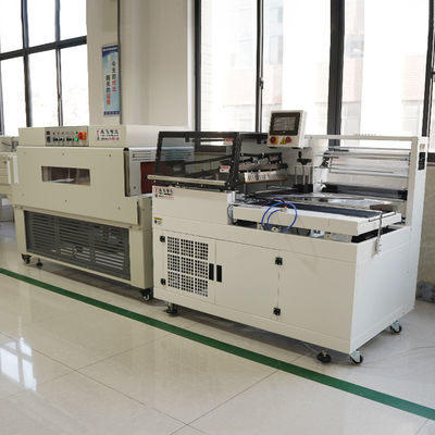 Pof/PVC Film 450L 1350W L Bar Shrink Film Bag Wrapping Machine per soluzioni di imballaggio