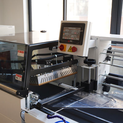 Pof/PVC Film 450L 1350W L Bar Shrink Film Bag Wrapping Machine per soluzioni di imballaggio