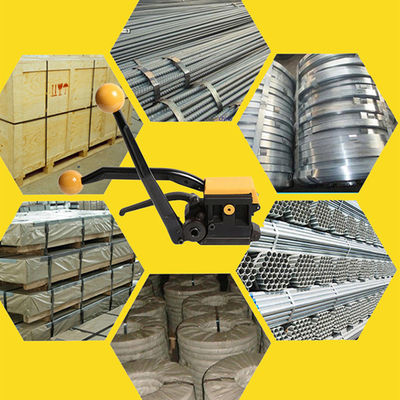 Strumento manuale di fascia in acciaio per imballaggi di pallet in ferro e interfaccia senza fermo