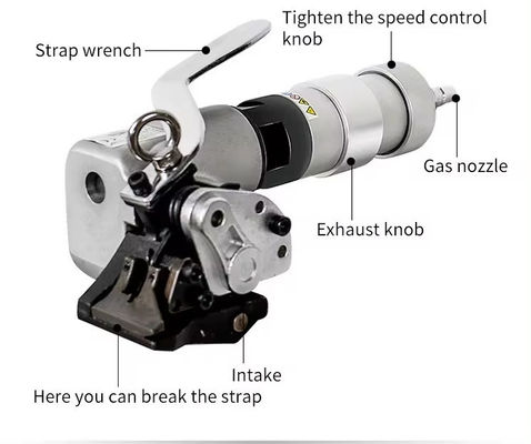 FTL-S19 32mm pneumatica metallo banda di acciaio Strapping strumento di tensione per 0,6-1,2 mm di larghezza della cinghia