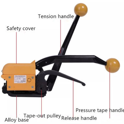 Manuale A333 Strumento di cingolazione in acciaio per cingolare cinture in acciaio larghezza 1/2 &quot;-3/4&quot; senza guinzaglia metallica