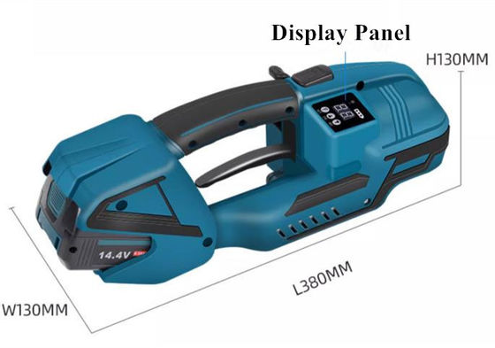 400-3200N Pull Portatile PET Strap Hand Strapping Machine con batteria da 14,4V 4A 57,6Wh
