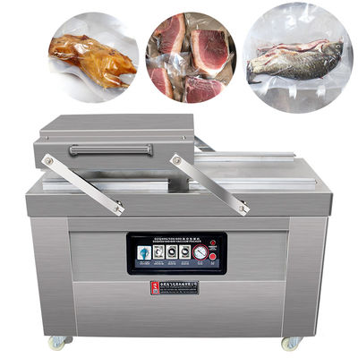 220V/50HZ sigillante a vuoto a doppia stanza per pane carne pesce cereali verdure e patate