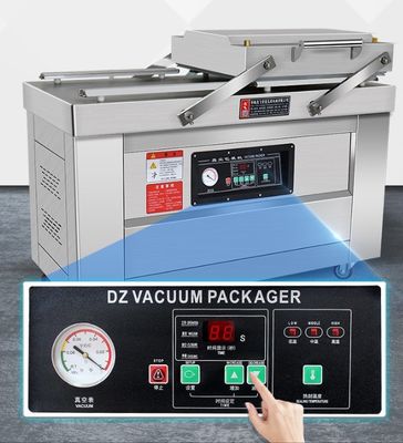 220V/50HZ sigillante a vuoto a doppia stanza per pane carne pesce cereali verdure e patate