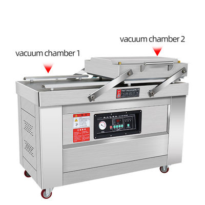 220V/50HZ sigillante a vuoto a doppia stanza per pane carne pesce cereali verdure e patate