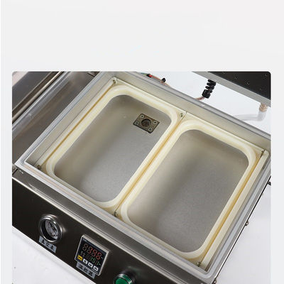 10 m3/h Pump rate Tabletop Automatic Thermoforming Vacuum Machine per sigillamento dei vassoi alimentari