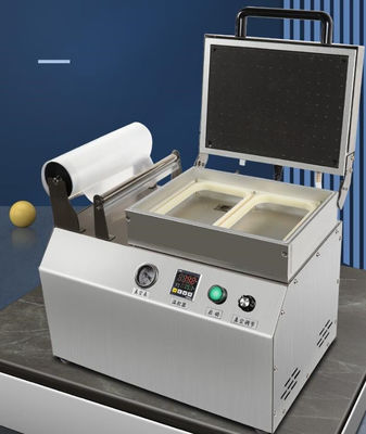 10 m3/h Pump rate Tabletop Automatic Thermoforming Vacuum Machine per sigillamento dei vassoi alimentari