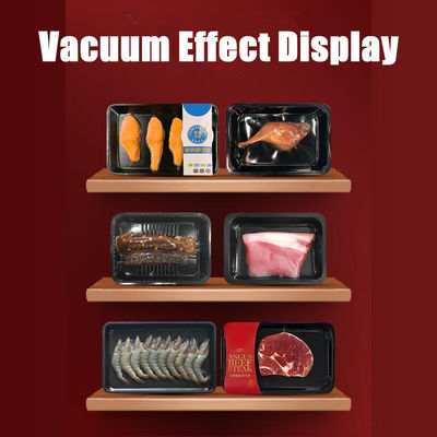 Macchina di termoformatura a vuoto azionata elettricamente per frutti di mare con materiale di imballaggio in plastica