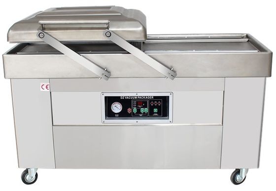 Macchina di sigillamento a vuoto automatico commerciale per ortaggi surgelati a doppia camera