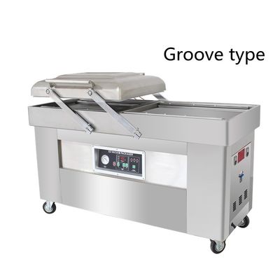 Imballaggio in plastica per bistecche di manzo 40m3/h Velocità della pompa Imballaggio a vuoto a doppia camera verticale