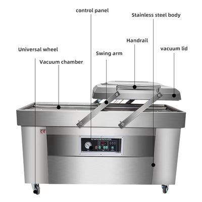 900W 220V sigillante a vuoto a doppia camera per macchine industriali per imballaggio alimentare