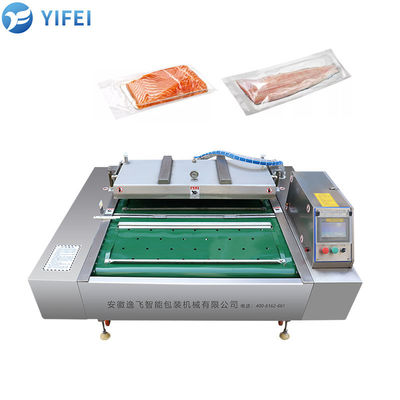 Macchina di sigillamento a vuoto con cintura trasportatrice per prodotti tessili e imballaggi alimentari con larghezza di sigillamento di 10 mm