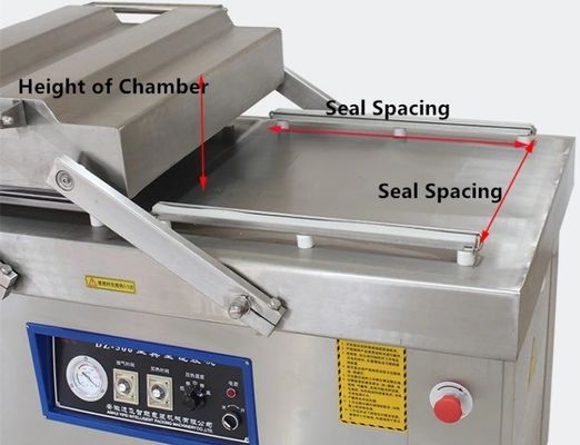 2200W DZ-600/2S Imballatore a vuoto a doppia camera stand per pesce Hardware bistecca Carne liquida