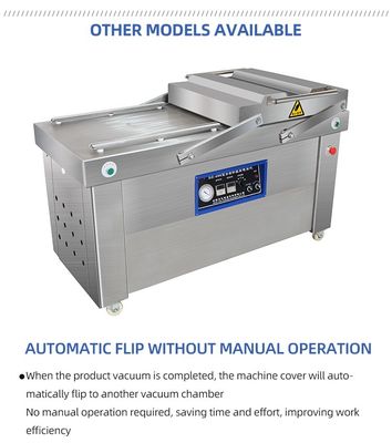 Soluzione di imballaggio in plastica DZ-800/2SB Chicken Vacuum Chamber Sealer per industria