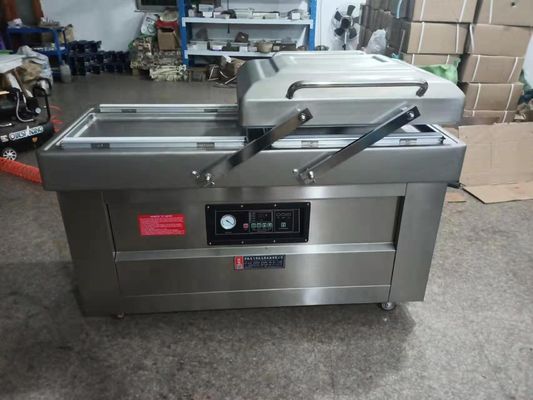 DZ 400 500 600 sigillante a vuoto a doppia camera semiautomatico per sacchetti di plastica per carne e cibo