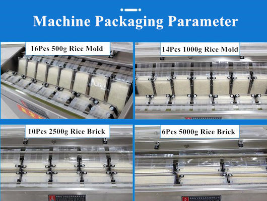 Macchina semiautomatica di imballaggio a vuoto di granelli di riso e miglio di grandi dimensioni con potenza motrice di 900 W