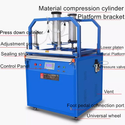 YF-1000 macchina per sigillare a compressione a cuscino pneumatico per imballaggi semiautomatici