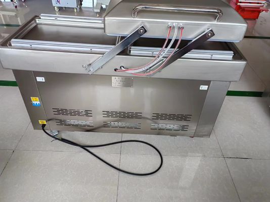 Macchina di sigillazione per alimenti a doppia camera con sacchetto a vuoto di imballaggio