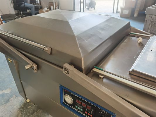 2200W Pump rate 100m3/h Fish Steak Meat Vacuum Packaging Machine con doppia camera
