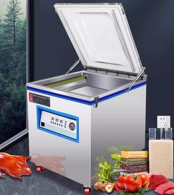 2pc di sigillatura a striscia di vuoto sigillatore per alimenti noci carne bovina snack formaggio camera in acciaio inossidabile