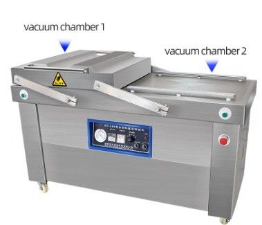 DZ-800/2S Macchina di sigillamento a vuoto a doppia camera per imballaggio a vuoto alimentare