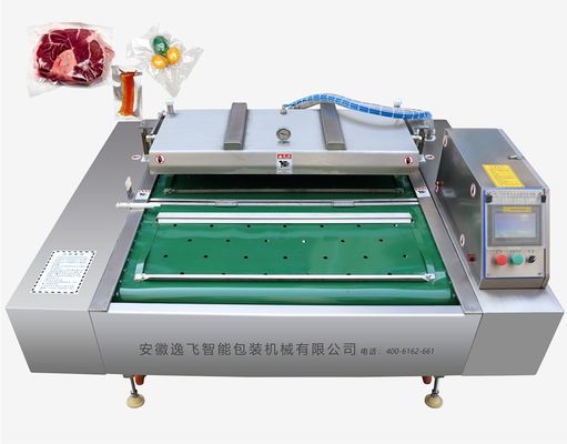 380V Convey Belt Vacuum Sealer per la lavorazione industriale di carni, verdure e pesce