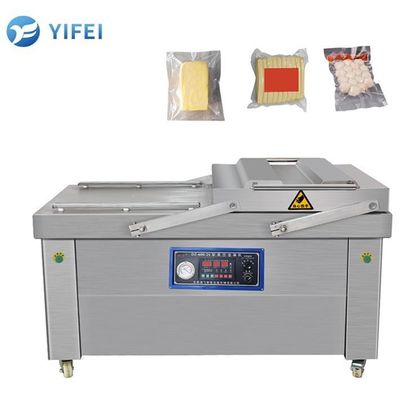 Macchina di imballaggio automatico a vuoto a doppia camera per carne salata, pesce secco, maiale, carne bovina e riso