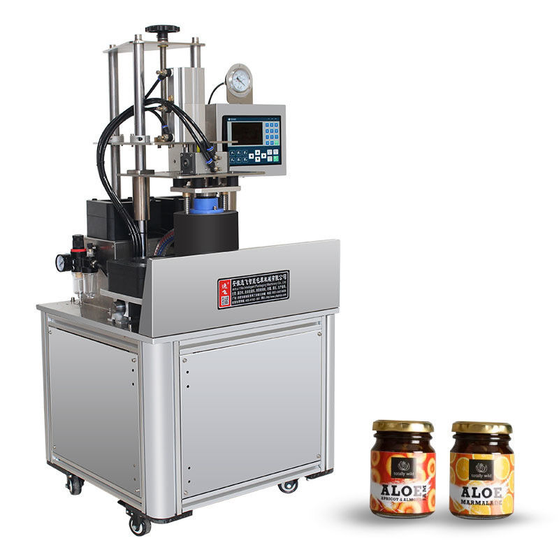 220V/50/60HZ macchina automatica di tappo a vuoto per salsa alimentare barattoli contenitori di vetro bottiglie