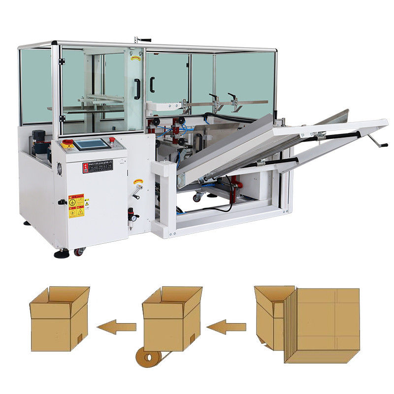 18pcs/min Max velocità completamente automatico sacchetto di imballaggio nastro scatola cassa cartone erector macchina
