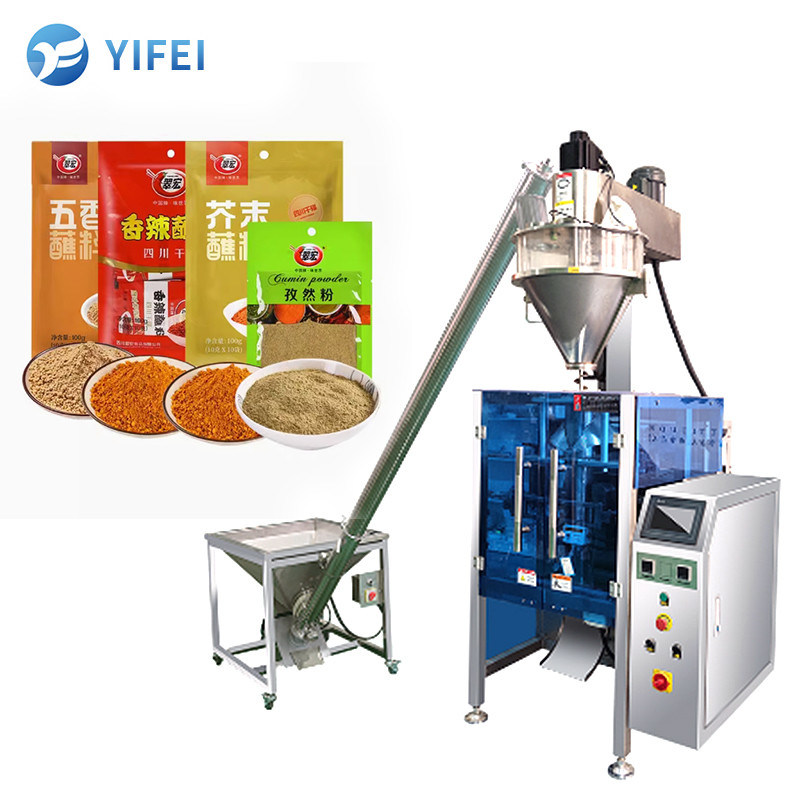 Macchina di imballaggio verticale automatico a sacchetto di pepe di curry per imballaggio in polvere di cocco secca