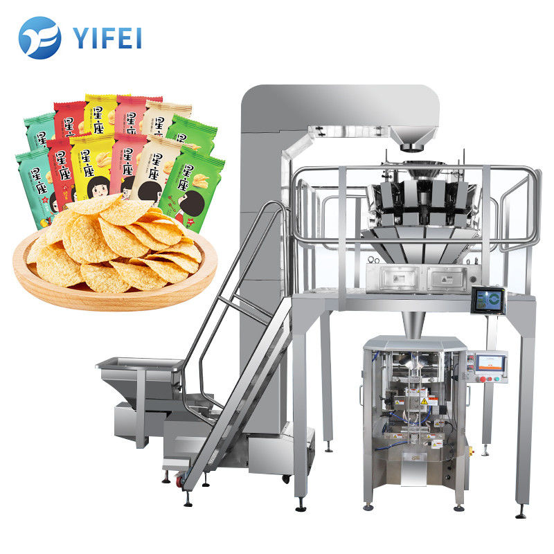 10 Capi da pesare Riempimento rotolo Verticale imballaggio macchina per Peanut Twist snack caramelle 350 kg