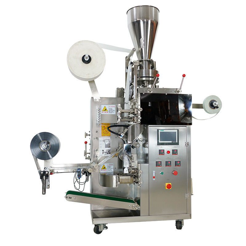 Macchina di imballaggio automatico di piccoli sacchetti di tè interni ed esterni per granuli di foglie rotte