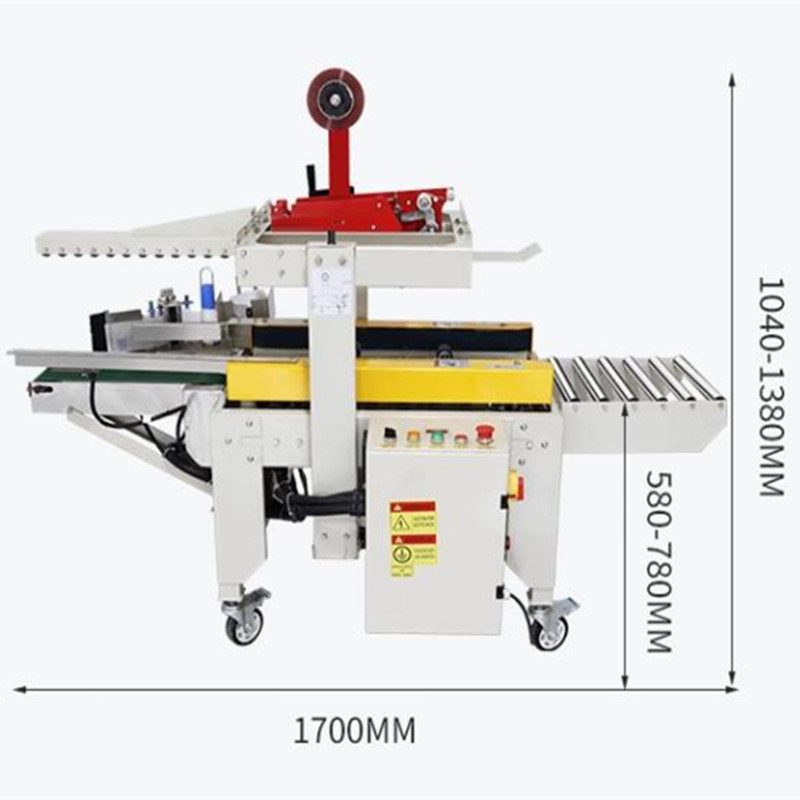 Macchina per sigillare e etichettare cartoni versatili per imballaggi Applicare lunghezza cartone≥130mm