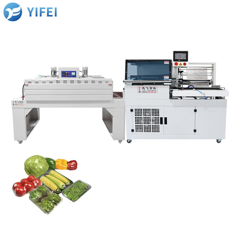 Controllo automatico PLC 450L Seal Cut Film Wrap Machine per Datteri Pallet Calore Riduzione Wrap