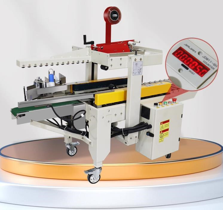 FXJ-4030TDCF Semi-automatica Cartone Cassetta Cassetta Cassetta Macchina di sigillamento Cartone Sealer Etichettatura