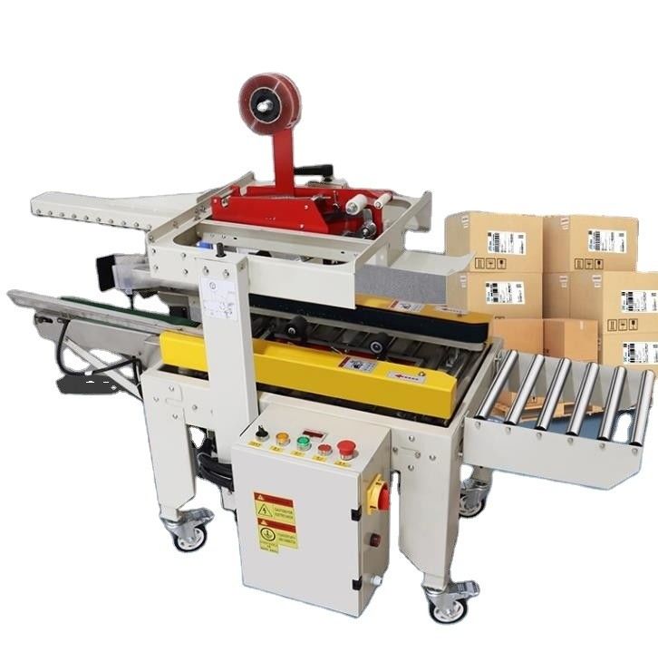 Macchina di sigillamento del cartone per l'imballaggio a azionamento sinistro e destro Applicare altezza del cartone 90-420 mm