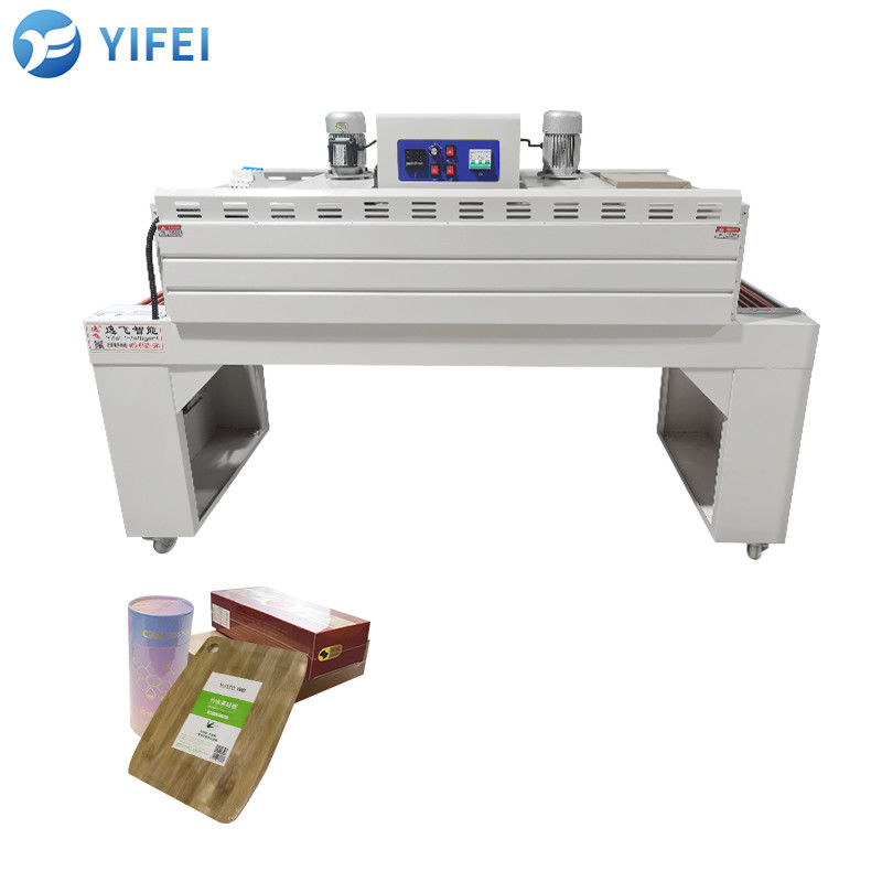 Con motorizzazione elettrica vassoio semiautomatico per uova scatola di libro galleria di calore avvolgimento imballaggio macchina di imballaggio avvolgimento riducente