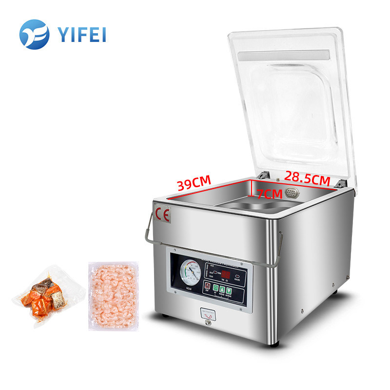 Confezionatore a vuoto di pesce per uso domestico compatto e facile da usare con dimensioni L480*W330*H360mm