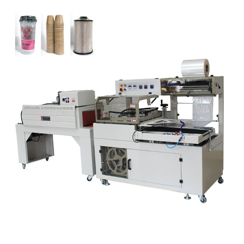 Macchina di taglio e di ristretto per sigillazione laterale del sacchetto in PVC POF completamente automatica