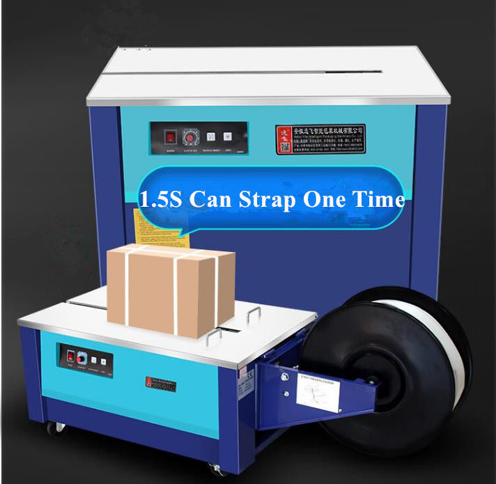 Imballaggio carta semiautomatico Tavolo alto basso PP Poly Strapping Machine Con certificato CE