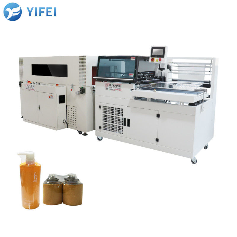 Pof/PVC Film 450L 1350W L Bar Shrink Film Bag Wrapping Machine per soluzioni di imballaggio