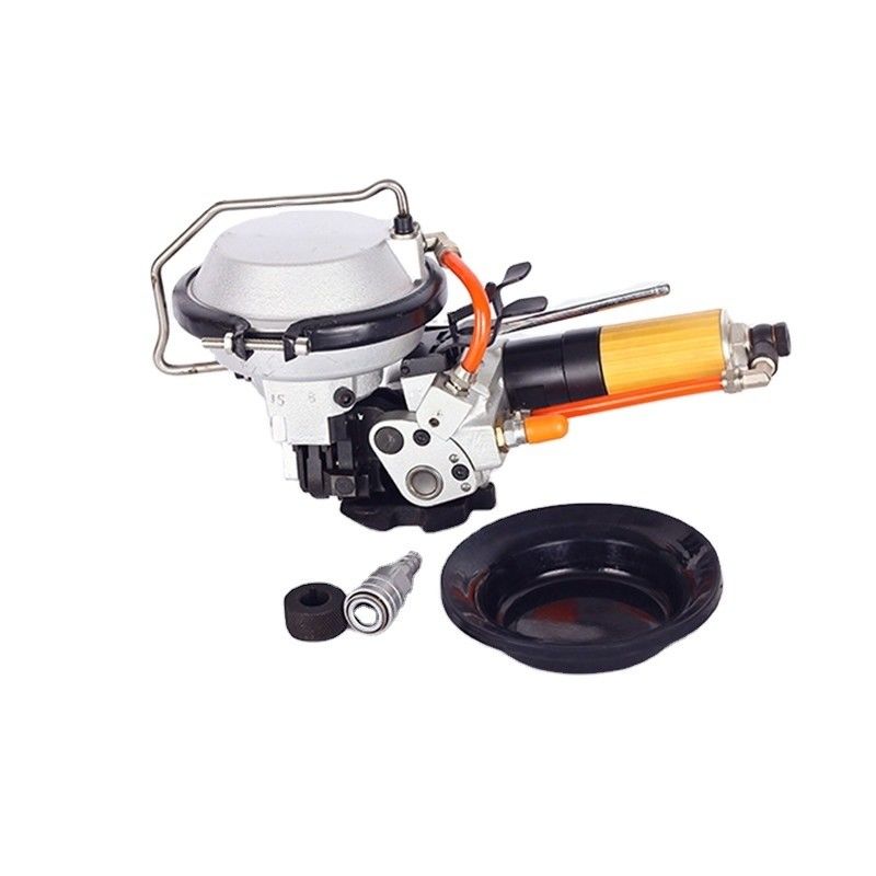 Dopo il servizio Assistenza online 16 mm/19 mm Air Pneumatic Power Operated Steel Strap Packing Strapping Tool Argento